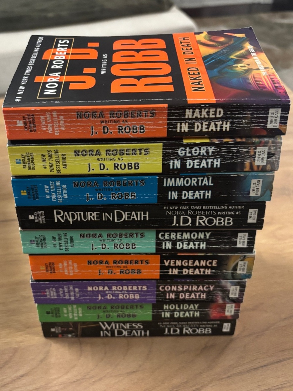 J.D. Robb "In Death" Paperback Books Lot (9-Book Bundle)